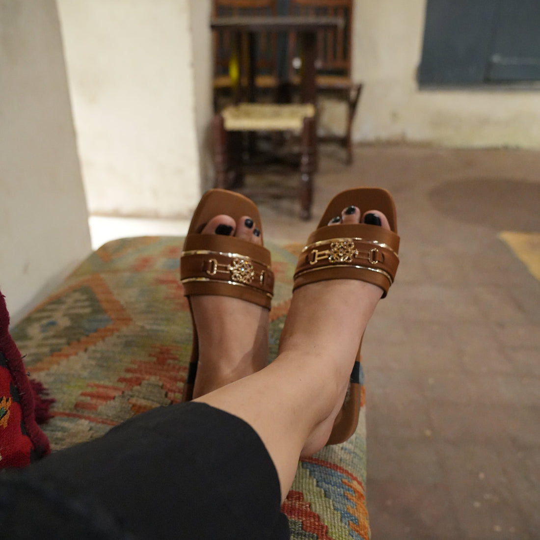 The Brown Buckle Chapal