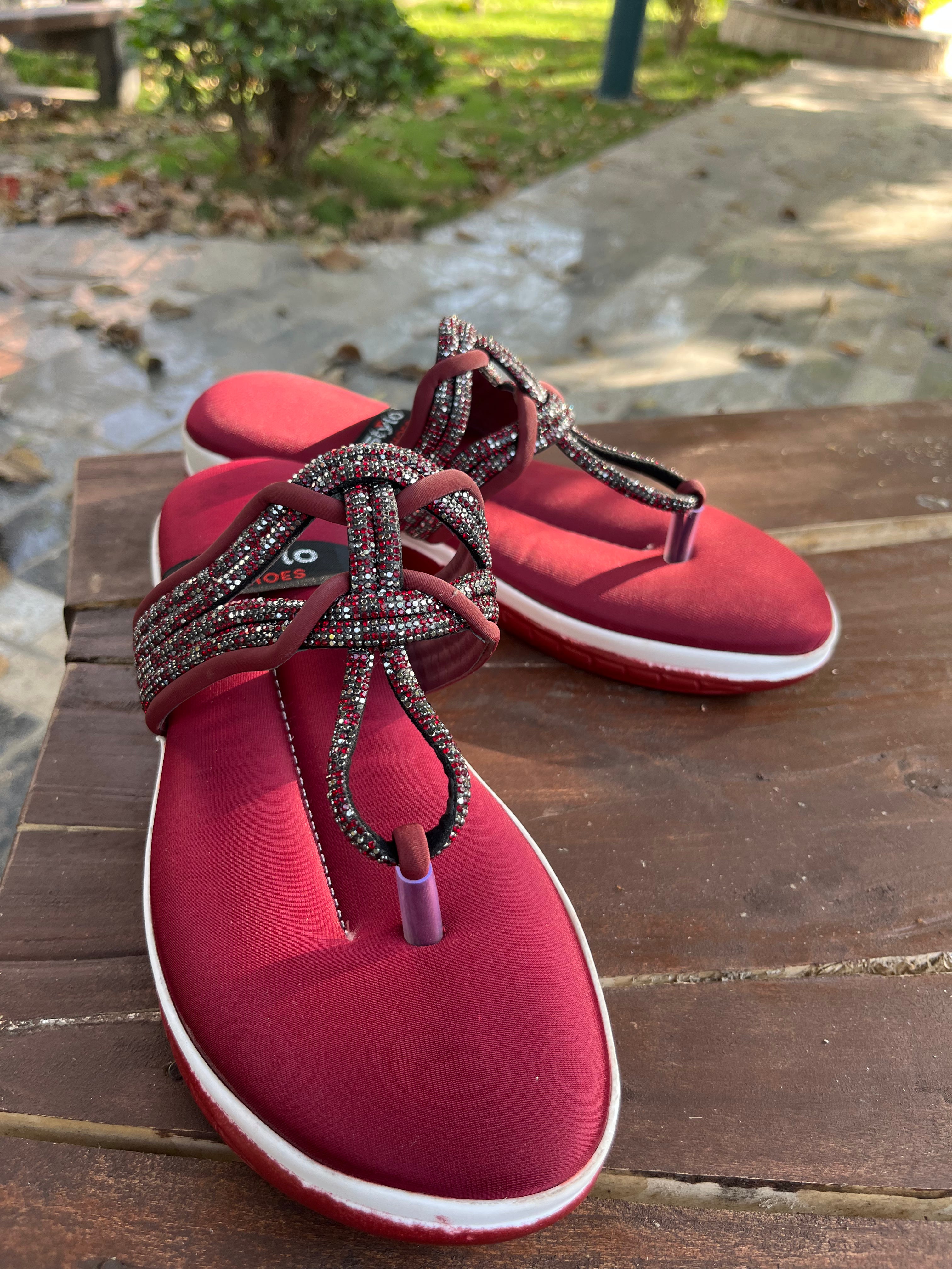 Red Soft Paiding Chapal